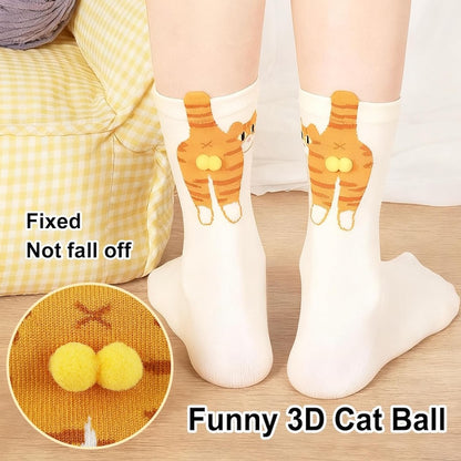 Cute Cat Socks with Balls - BUY 2 FREE SHIPPING