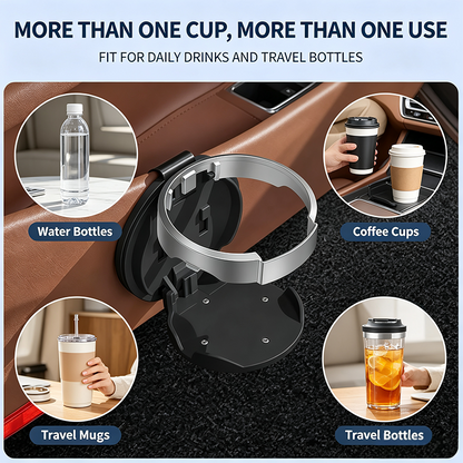 Universal Foldable Car Cup Holder with Hook - BUY 2 FREE SHIPPING