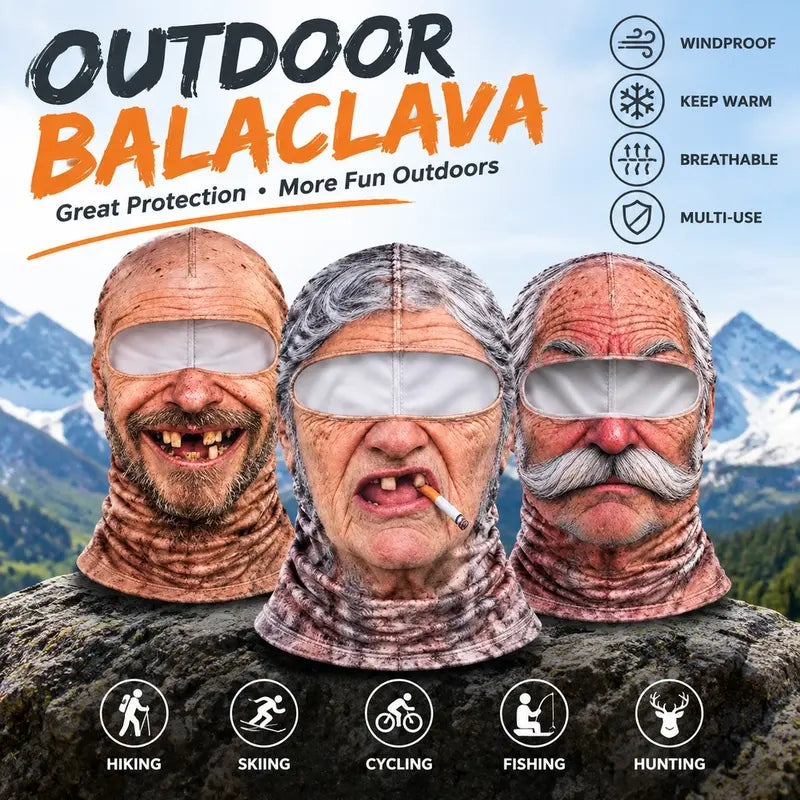 Old Man Ski Winter Face Mask - BUY 2 FREE SHIPPING