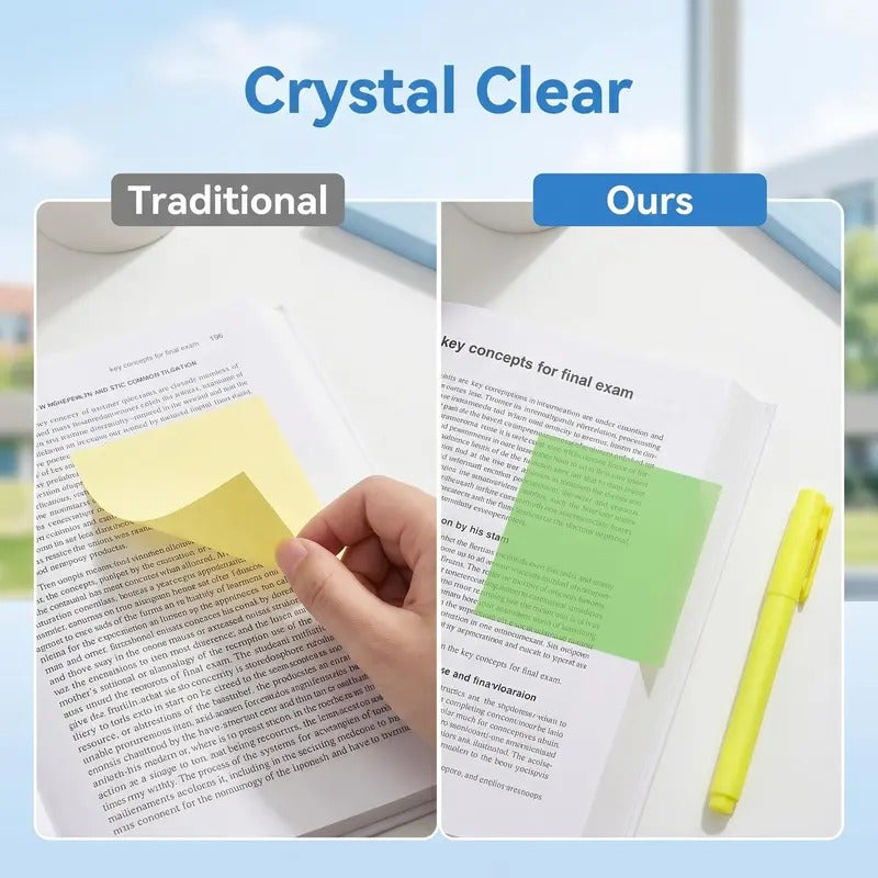 Transparent Pull-Out glitter Sticky Notes - BUY 2 FREE SHIPPING