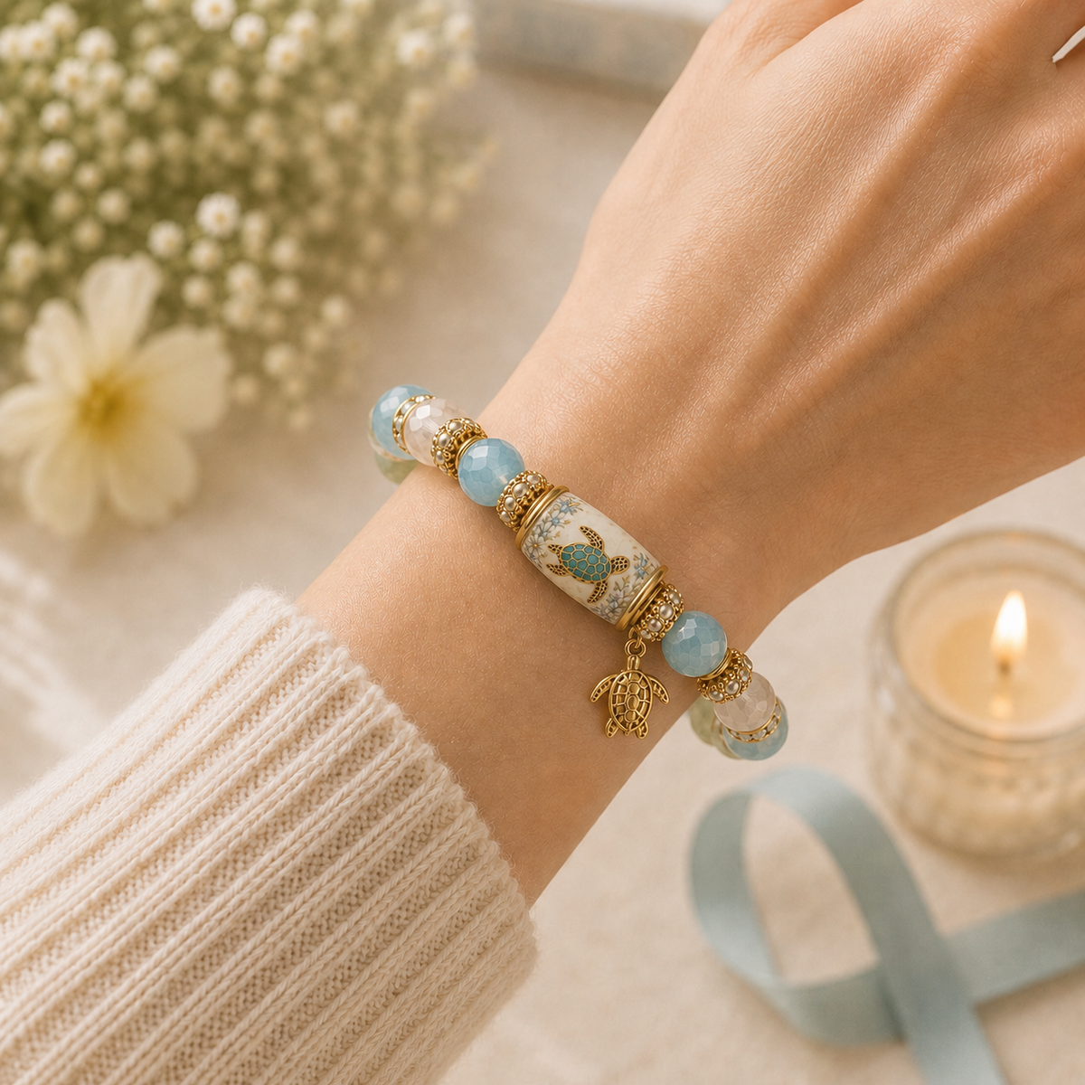 🐢 Sea Turtle Blessing Bracelet