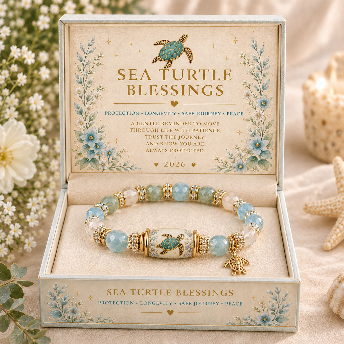 🐢 Sea Turtle Blessing Bracelet