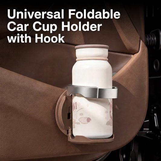 Universal Foldable Car Cup Holder with Hook - BUY 2 FREE SHIPPING